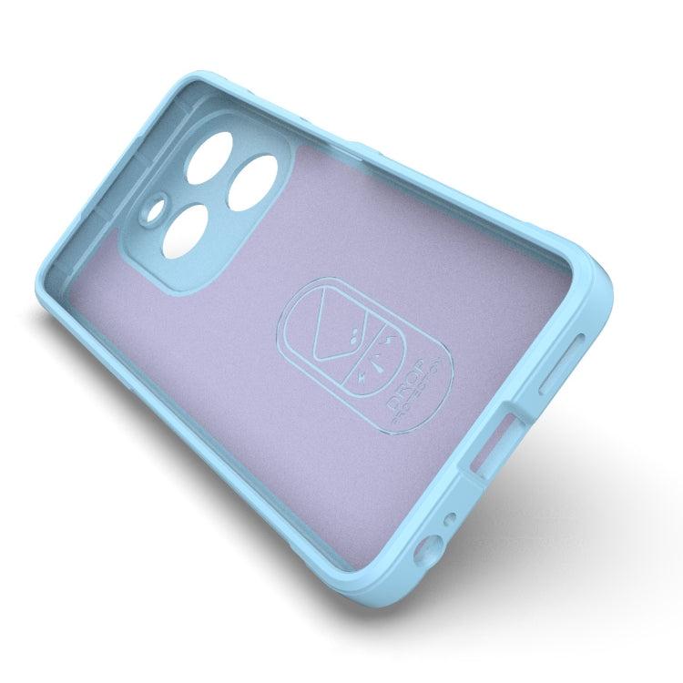 For Infinix Smart 8 Magic Shield TPU + Flannel Phone Case(Dark Grey) - Infinix Cases by PMC TechLife | Online Shopping South Africa | PMC TechLife | Buy Now Pay Later Mobicred