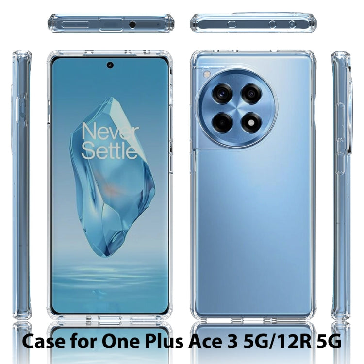 For OnePlus Ace 3 / 12R 5G Scratchproof Acrylic TPU Phone Case(Transparent) - OnePlus Cases by PMC Jewellery | Online Shopping South Africa | PMC Jewellery | Buy Now Pay Later Mobicred