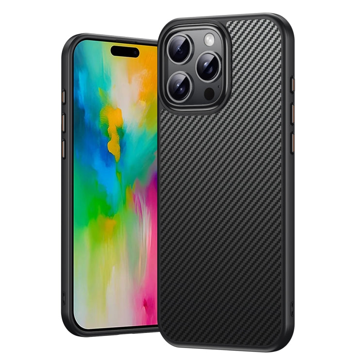 For iPhone 16 Pro Max Kevlar Fiber Shockproof MagSafe Phone Case(Black) - iPhone 16 Pro Max Cases by PMC TechLife | Online Shopping South Africa | PMC TechLife | Buy Now Pay Later Mobicred