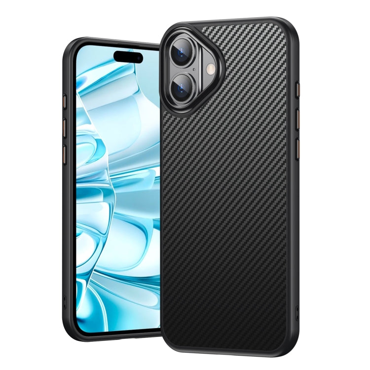 For iPhone 16 Kevlar Fiber Shockproof MagSafe Phone Case(Black) - free shipping - PMC TechLife - Order now!
