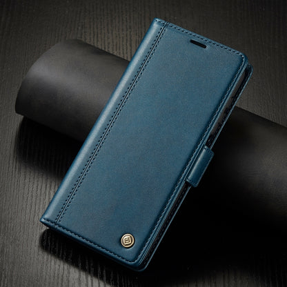 For Samsung Galaxy S24 LC.IMEEKE Skin-friendly Card Slots Leather Phone Case(Blue) - Galaxy S24 5G Cases by LC.IMEEKE | Online Shopping South Africa | PMC Jewellery | Buy Now Pay Later Mobicred