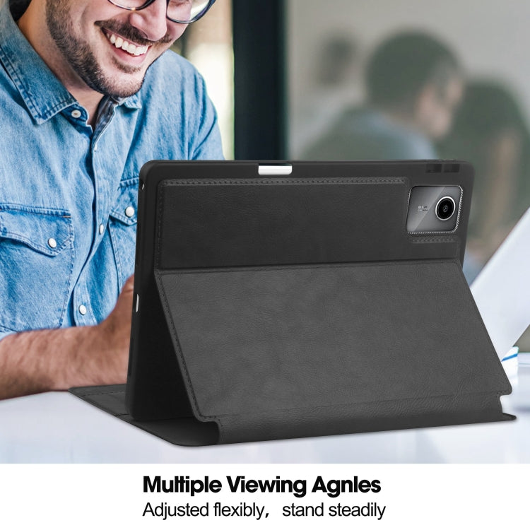 For Lenovo Tab M11/ Xiaoxin Pad 11 2024 Ultimate Pure Color Leather Smart Tablet Case(Black) - Lenovo by PMC TechLife | Online Shopping South Africa | PMC TechLife | Buy Now Pay Later Mobicred