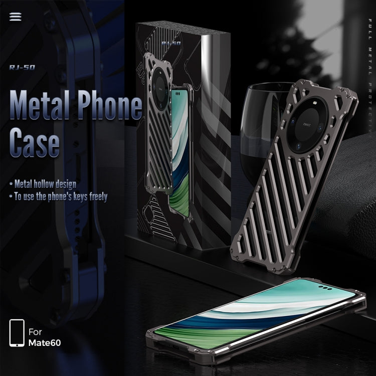 For Huawei Mate 60 R-JUST Breathable Armor Phone Case(Space Grey) - Huawei Cases by R-JUST | Online Shopping South Africa | PMC Jewellery