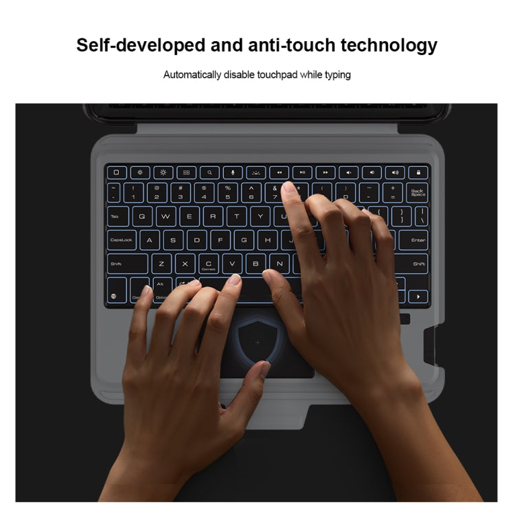 For iPad Pro 13 2024 Nillkin Backlit Version Bumper Link Keyboard Case - free shipping - PMC Jewellery - Order now!
