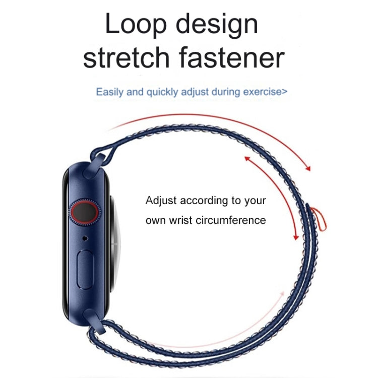For Apple Watch Series 7 45mm Loop Nylon Watch Band(Starlight) - free shipping - PMC TechLife - Order now!