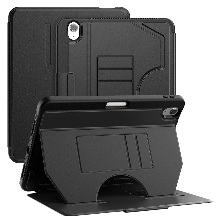 For iPad Air 11 2025 / 2024 Notebook Magnetic Leather Tablet Case(Black) - iPad Air 11 2025 / 2024 Cases by PMC TechLife | Online Shopping South Africa | PMC TechLife | Buy Now Pay Later Mobicred