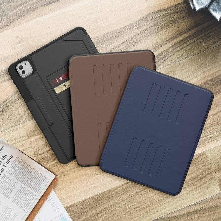 For iPad Pro 11 2024 Notebook Magnetic Leather Tablet Case(Navy Blue) - iPad Pro 11 2024 Cases by PMC TechLife | Online Shopping South Africa | PMC TechLife | Buy Now Pay Later Mobicred