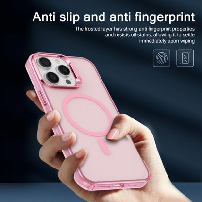 For iPhone 12 Pro Electroplated IMD Magsafe PC Hybrid TPU Phone Case(Pink) - iPhone 12 / 12 Pro Cases by PMC Jewellery | Online Shopping South Africa | PMC Jewellery