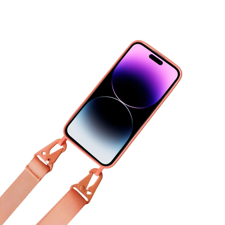 For iPhone 16 Pro Max Card Slot Liquid Silicone Phone Case with Lanyard(Yellow) - iPhone 16 Pro Max Cases by PMC TechLife | Online Shopping South Africa | PMC TechLife | Buy Now Pay Later Mobicred
