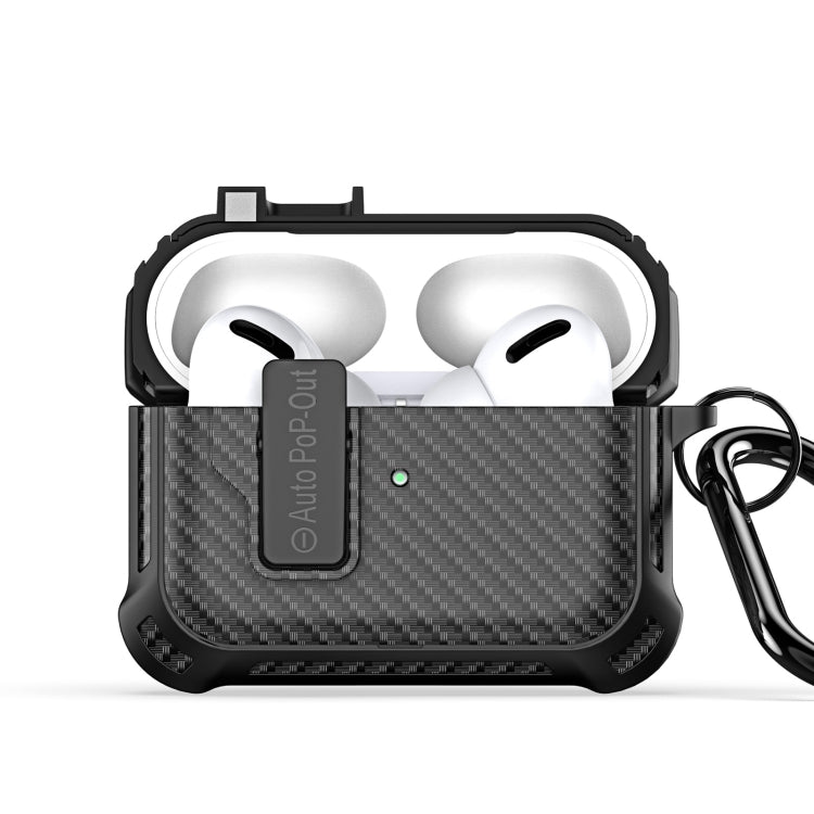 For AirPods Pro 2 DUX DUCIS PECI Series Earbuds Box Protective Case(Black) - For AirPods Pro 2 by DUX DUCIS | Online Shopping South Africa | PMC Jewellery | Buy Now Pay Later Mobicred