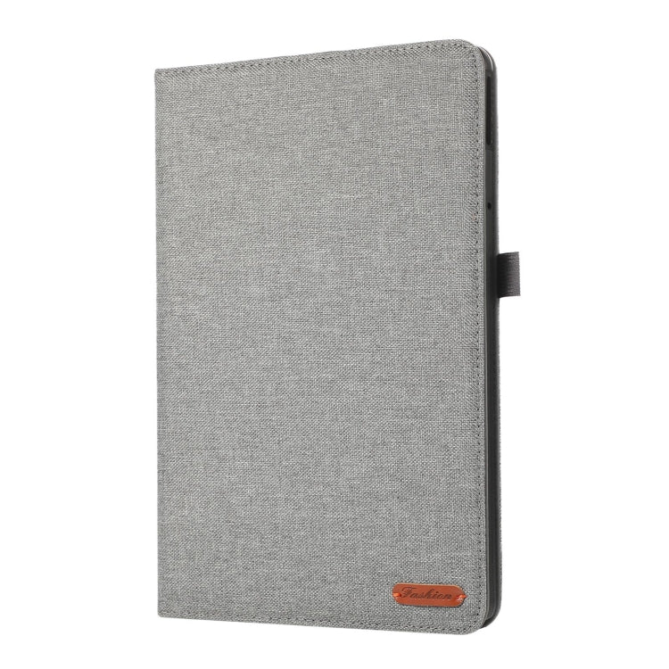 For Lenovo Tab M11 / Xiaoxin Pad 11 2024 Fabric Leather Tablet Case(Grey) - Lenovo by PMC Jewellery | Online Shopping South Africa | PMC Jewellery | Buy Now Pay Later Mobicred