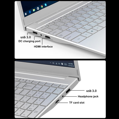 V8 15.6 inch Ultrathin Laptop, 32GB+512GB, Windows 10 Intel Processor N95 Quad Core(Silver) - Others by PMC Jewellery | Online Shopping South Africa | PMC Jewellery