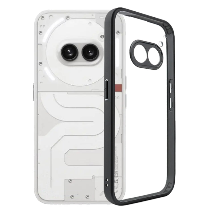 For Nothing Phone 2a Frosted TPU Hybrid Transparent PC Phone Case(Black) - More Brand by PMC Jewellery | Online Shopping South Africa | PMC Jewellery | Buy Now Pay Later Mobicred