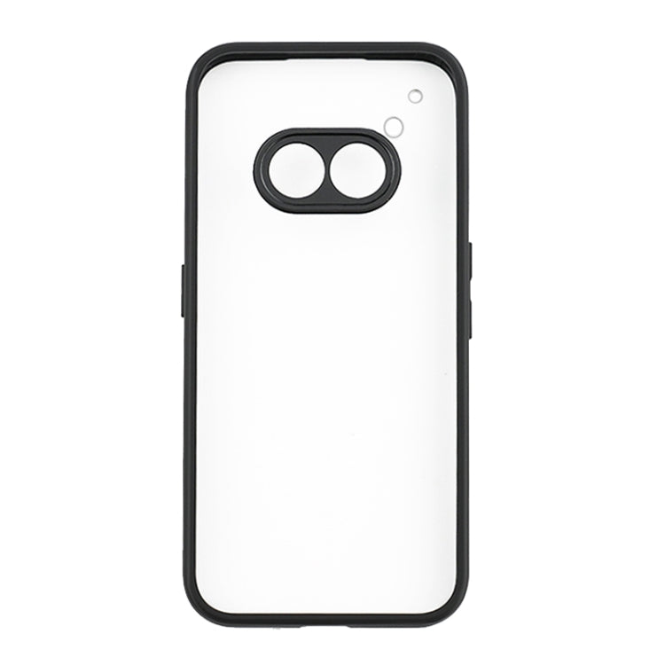 For Nothing Phone 2a Frosted TPU Hybrid Transparent PC Phone Case(Black) - More Brand by PMC Jewellery | Online Shopping South Africa | PMC Jewellery | Buy Now Pay Later Mobicred