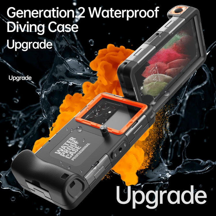 Diving Shell Gen2 Upgrade IP68 Waterproof Phone Case(Black Orange) - free shipping - PMC TechLife - Order now!
