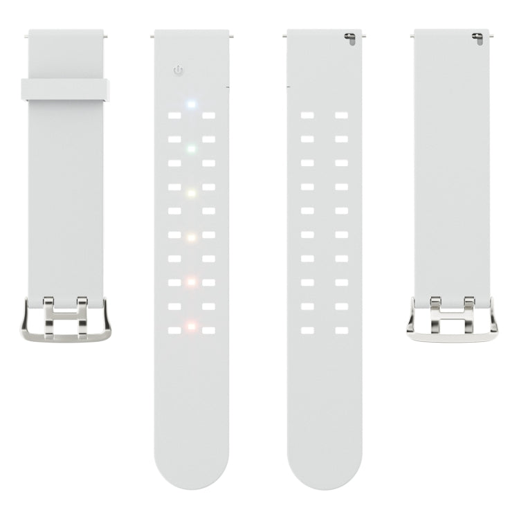 For Apple Watch SE 40mm Luminous Colorful Light Silicone Watch Band(Light Grey) - free shipping - PMC TechLife - Order now!