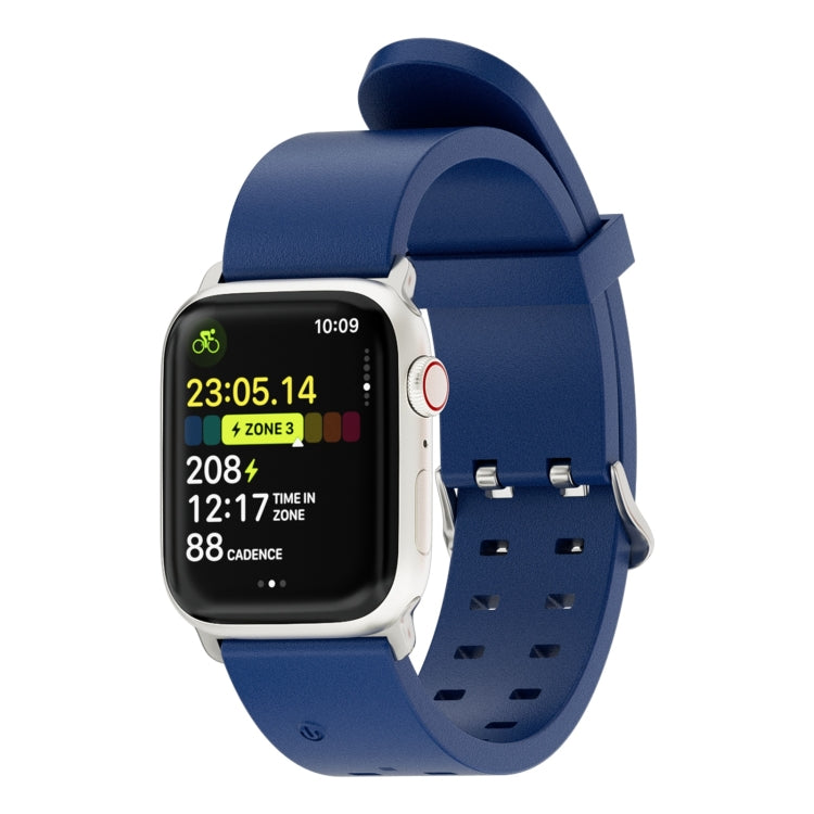 For Apple Watch SE 40mm Luminous Colorful Light Silicone Watch Band(Blue) - Watch Bands by PMC TechLife | Online Shopping South Africa | PMC TechLife