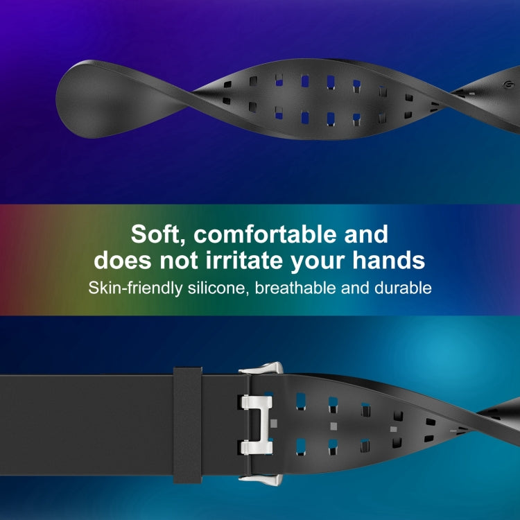 For Apple Watch SE 44mm Luminous Colorful Light Silicone Watch Band(Light Grey) - Watch Bands by PMC TechLife | Online Shopping South Africa | PMC TechLife