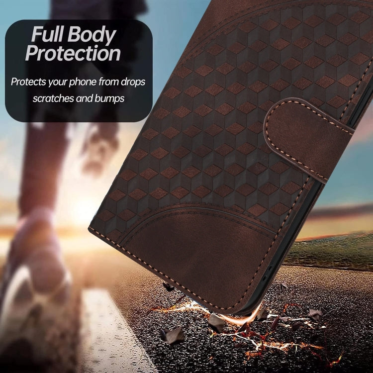 For Tecno Spark Go 2024 YX0060 Elephant Head Embossed Phone Leather Case with Lanyard(Coffee) - Tecno Cases by PMC Jewellery | Online Shopping South Africa | PMC Jewellery | Buy Now Pay Later Mobicred