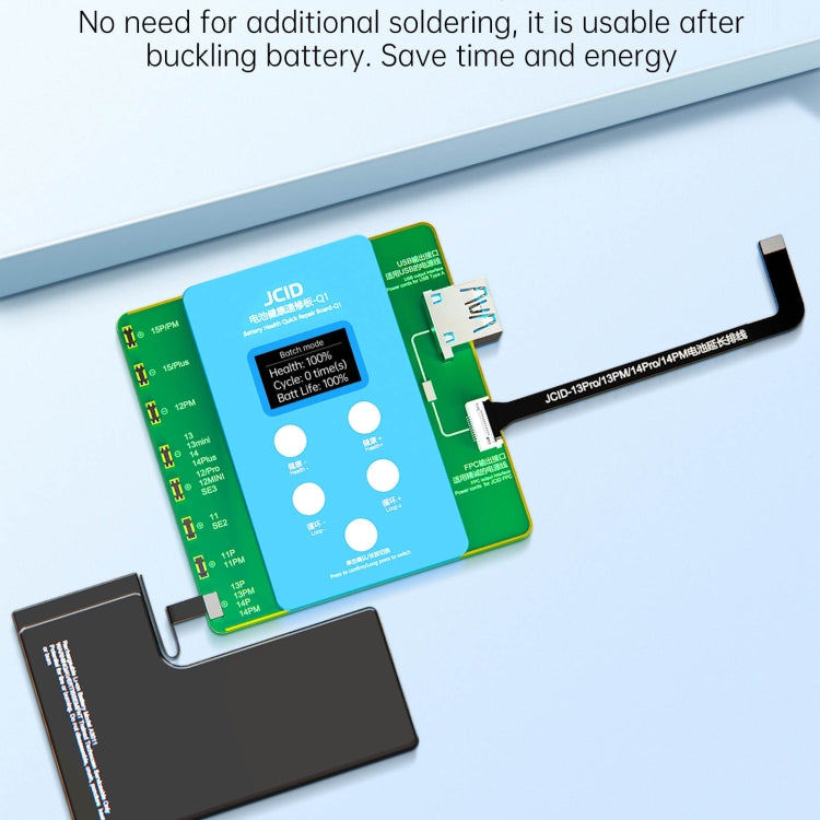 JCID Q1 Battery Health Quick Repair Board For iPhone 11-15 Pro Max - Test Tools by JC | Online Shopping South Africa | PMC TechLife | Buy Now Pay Later Mobicred