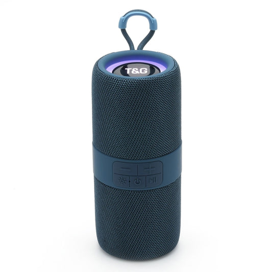 T&G TG-671 Portable Wireless 3D Stereo Subwoofer Speaker with FM/USB/LED(Blue) - Desktop Speaker by T&G | Online Shopping South Africa | PMC Jewellery | Buy Now Pay Later Mobicred