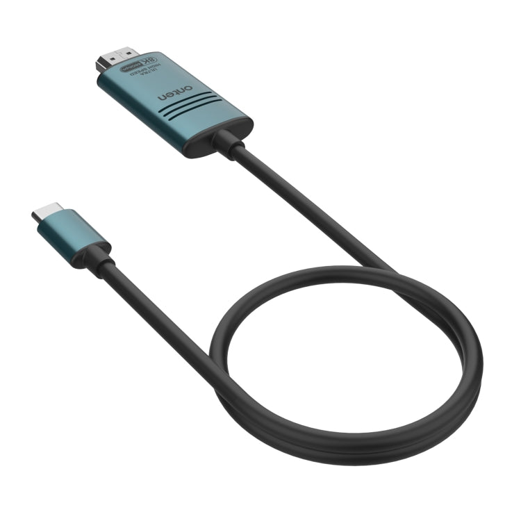 Onten UC982 8K 60Hz USB-C / Type-C to HDMI Video HD Conversion Cable(Pine Green) - Cable & Adapters by Onten | Online Shopping South Africa | PMC Jewellery | Buy Now Pay Later Mobicred