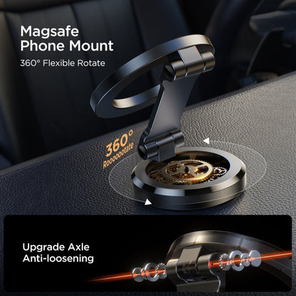 JOYROOM JR-ZS403 Metal Foldable Magnetic Car Phone Mount(Black) - Car Holders by JOYROOM | Online Shopping South Africa | PMC Jewellery | Buy Now Pay Later Mobicred
