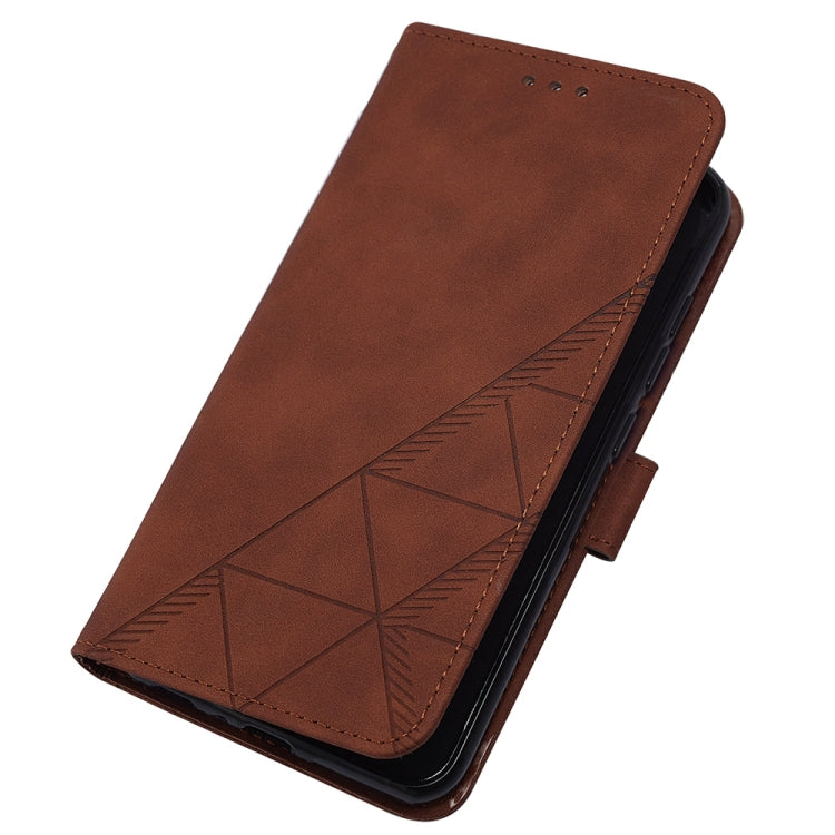 For Google Pixel 9 Pro Crossbody 3D Embossed Flip Leather Phone Case(Brown) - Google Cases by PMC Jewellery | Online Shopping South Africa | PMC Jewellery | Buy Now Pay Later Mobicred