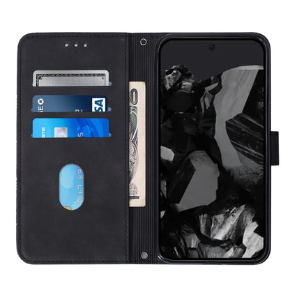 For Google Pixel 9 Pro Crossbody 3D Embossed Flip Leather Phone Case(Black) - Google Cases by PMC Jewellery | Online Shopping South Africa | PMC Jewellery | Buy Now Pay Later Mobicred