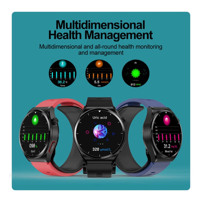 S22 Air Pump Blood Pressure Testing ECG Health Smart Watch, 1.39 inch Round Screen(Black) - Smart Watches by PMC Jewellery | Online Shopping South Africa | PMC Jewellery