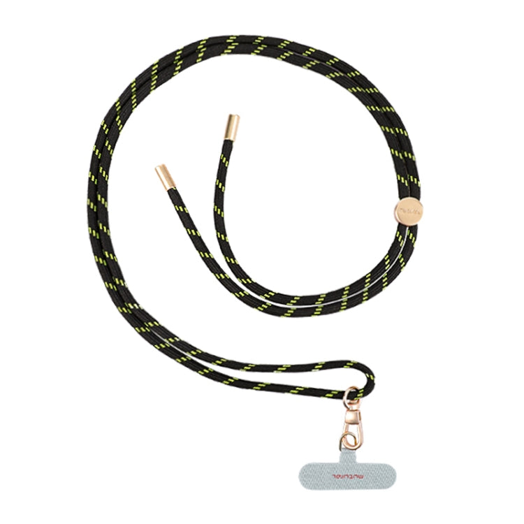 mutural Universal Mobile Phone Lanyard(Black Yellow) - Lanyards & Wrist Straps by Mutural | Online Shopping South Africa | PMc TechLife | Buy Now Pay Later Mobicred