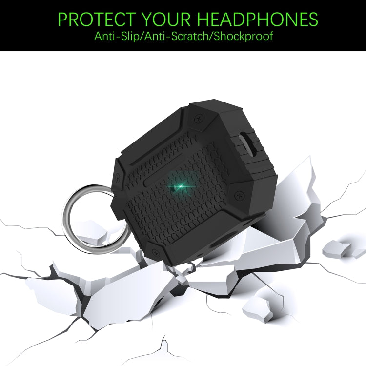 For AirPods Pro Wireless Earphones Shockproof Armor Silicone Protective Case(Grey) - For AirPods Pro by PMC Jewellery | Online Shopping South Africa | PMC Jewellery | Buy Now Pay Later Mobicred