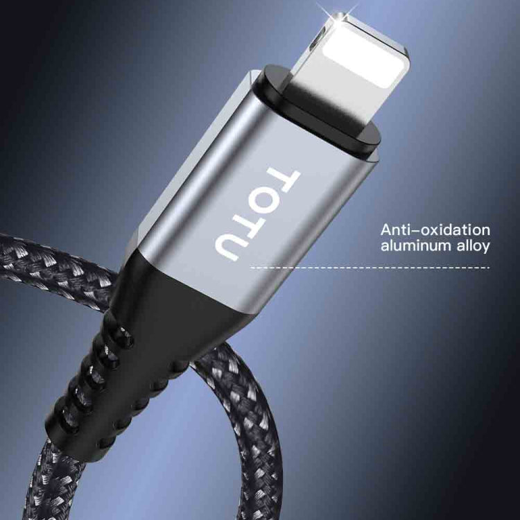 TOTU CB-5-PD 27W USB-C/Type-C to 8 Pin Data Cable, Length: 1m(Grey) - 2 in 1 Cable by TOTUDESIGN | Online Shopping South Africa | PMC Jewellery | Buy Now Pay Later Mobicred