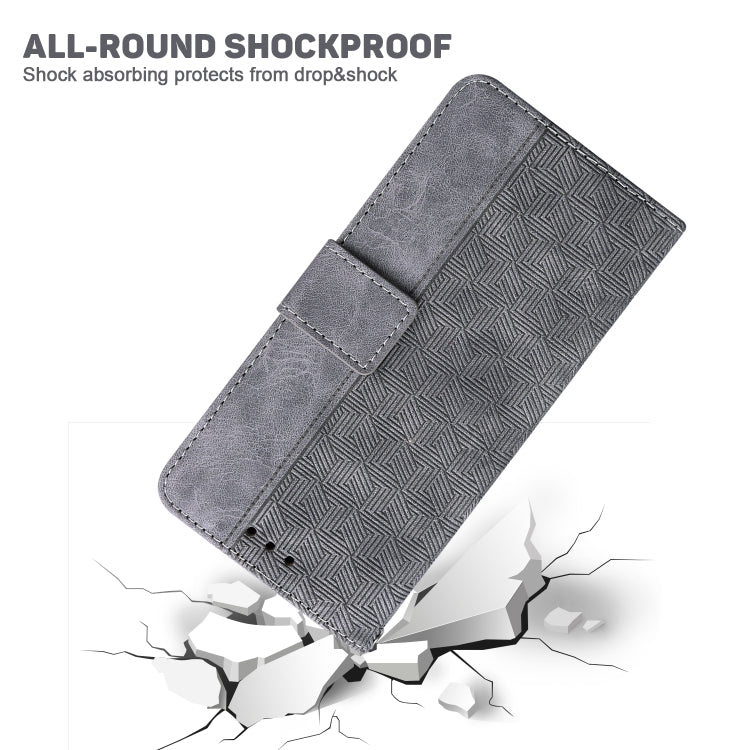 For Google Pixel 9 Geometric Embossed Leather Phone Case(Grey) - free shipping - PMC TechLife - Order now!