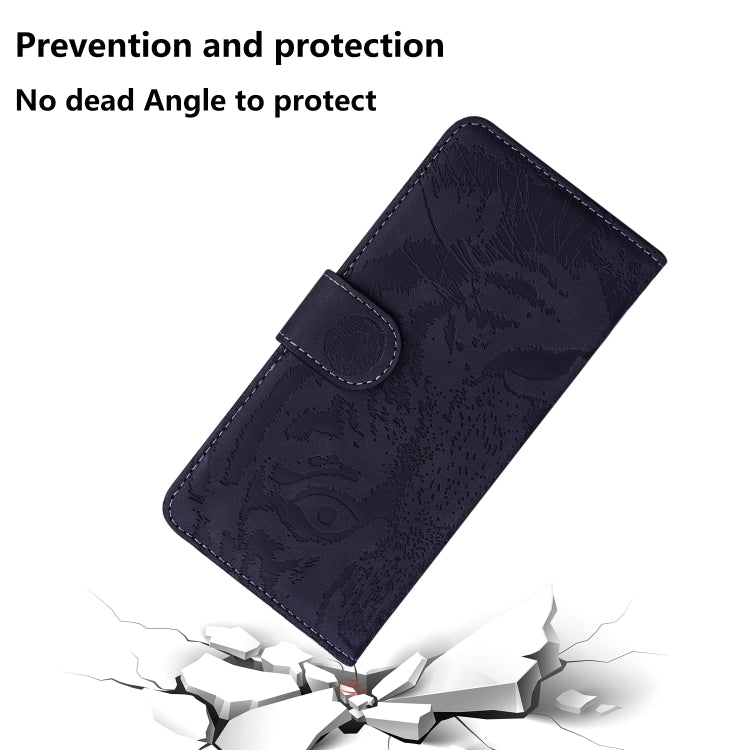 For Google Pixel 9 Pro 5G Tiger Embossing Pattern Flip Leather Phone Case(Black) - Google Cases by PMC TechLife | Online Shopping South Africa | PMC TechLife | Buy Now Pay Later Mobicred