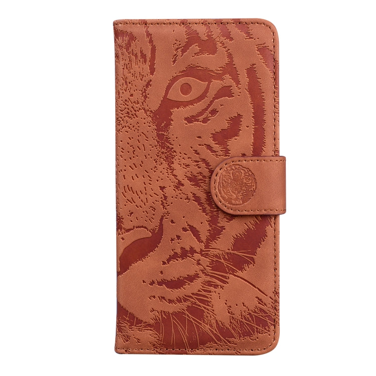 For Google Pixel 9 Pro 5G Tiger Embossing Pattern Flip Leather Phone Case(Brown) - Google Cases by PMC Jewellery | Online Shopping South Africa | PMC Jewellery | Buy Now Pay Later Mobicred