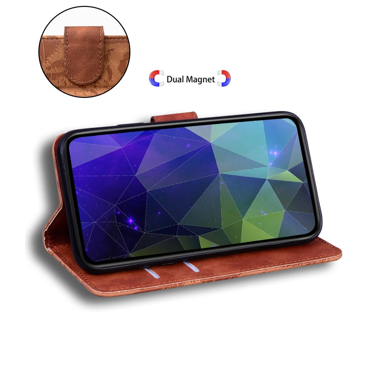 For Google Pixel 9 Pro 5G Tiger Embossing Pattern Flip Leather Phone Case(Brown) - Google Cases by PMC TechLife | Online Shopping South Africa | PMC TechLife | Buy Now Pay Later Mobicred