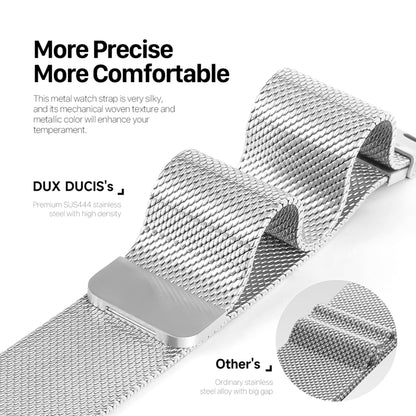 For Apple Watch SE 2023 44mm DUX DUCIS Milanese Pro Series Stainless Steel Watch Band(Silver) - Watch Bands by DUX DUCIS | Online Shopping South Africa | PMC Jewellery