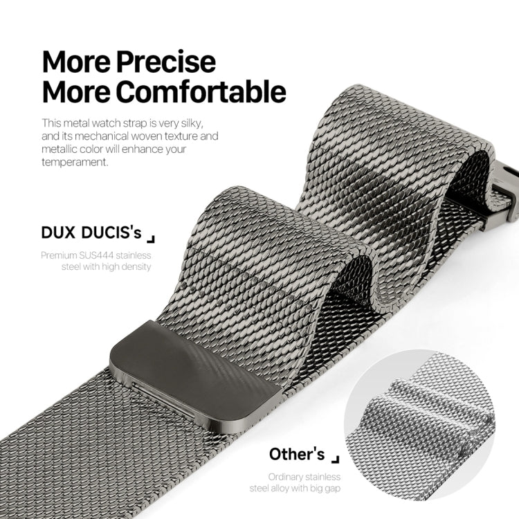 For Apple Watch SE 2023 40mm DUX DUCIS Milanese Pro Series Stainless Steel Watch Band(Graphite) - Watch Bands by DUX DUCIS | Online Shopping South Africa | PMC Jewellery