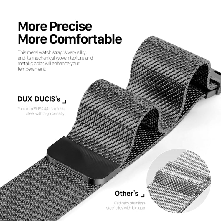 For Apple Watch Ultra 2 49mm DUX DUCIS Milanese Pro Series Stainless Steel Watch Band(Black) - Watch Bands by DUX DUCIS | Online Shopping South Africa | PMC Jewellery