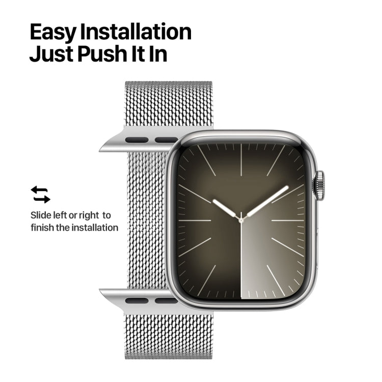 For Apple Watch Series 8 41mm DUX DUCIS Milanese Pro Series Stainless Steel Watch Band(Silver) - Watch Bands by DUX DUCIS | Online Shopping South Africa | PMC Jewellery