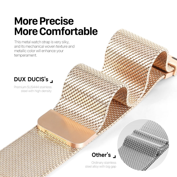 For Apple Watch SE 2022 40mm DUX DUCIS Milanese Pro Series Stainless Steel Watch Band(Gold) - Watch Bands by DUX DUCIS | Online Shopping South Africa | PMC Jewellery