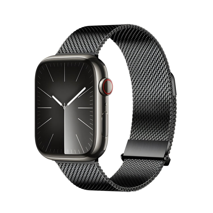 For Apple Watch Series 4 40mm DUX DUCIS Milanese Pro Series Stainless Steel Watch Band(Black) - Watch Bands by DUX DUCIS | Online Shopping South Africa | PMC Jewellery