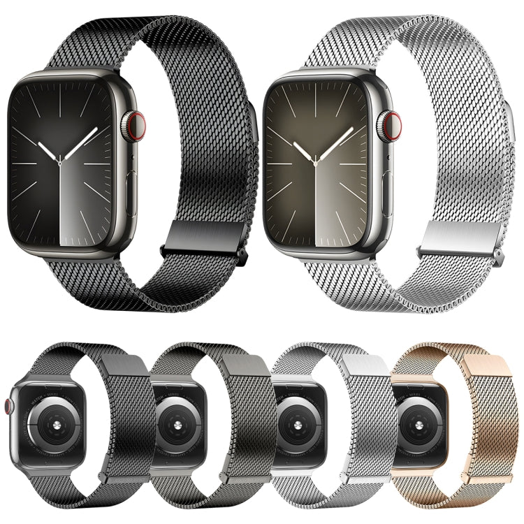 For Apple Watch Series 5 44mm DUX DUCIS Milanese Pro Series Stainless Steel Watch Band(Silver) - Watch Bands by DUX DUCIS | Online Shopping South Africa | PMC Jewellery