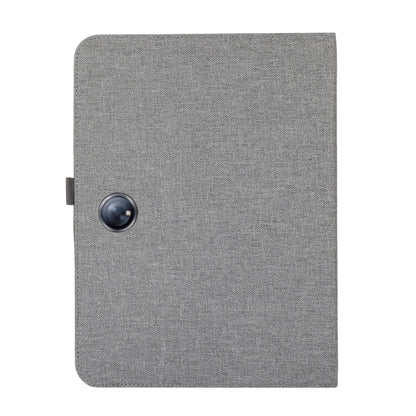 For OPPO Pad Neo 11.4 Fabric Leather Tablet Case(Grey) - OPPO by PMC Jewellery | Online Shopping South Africa | PMC Jewellery