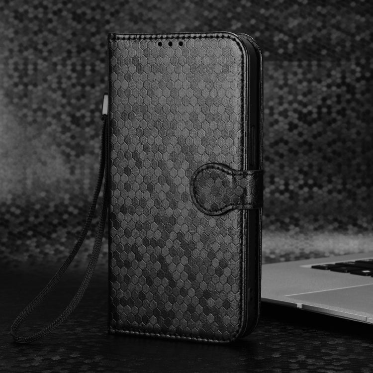 For Asus Zenfone 11 Ultra Honeycomb Dot Texture Leather Phone Case(Black) - ASUS Cases by PMC TechLife | Online Shopping South Africa | PMC TechLife | Buy Now Pay Later Mobicred