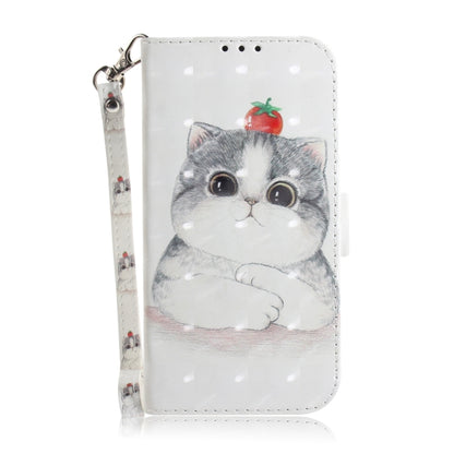 For Google Pixel 9 3D Colored Horizontal Flip Leather Phone Case(Cute Cat) - Google Cases by PMC Jewellery | Online Shopping South Africa | PMC Jewellery | Buy Now Pay Later Mobicred