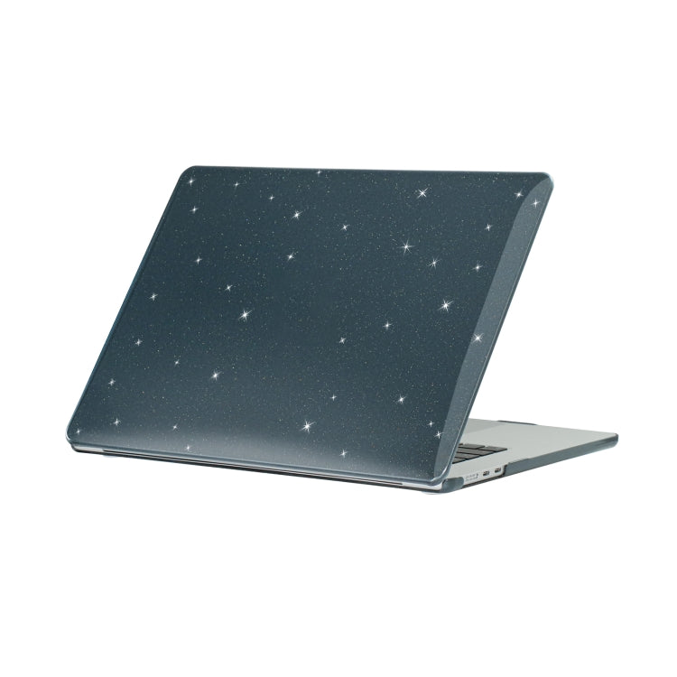 For MacBook Air 15.3 2024  A2941 (M2)/A3114 (M3) Gypsophila Laptop Protective Case(Black) - MacBook Air Cases by PMC Jewellery | Online Shopping South Africa | PMC Jewellery | Buy Now Pay Later Mobicred