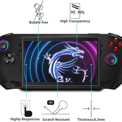 For MSI Claw 7 inch Game Console 25pcs 9H 0.3mm Explosion-proof Tempered Glass Film - Accessories by PMC Jewellery | Online Shopping South Africa | PMC Jewellery | Buy Now Pay Later Mobicred