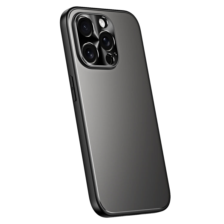 For iPhone 14 Pro R-JUST RJ-61 Electroplating Frosted TPU + PC Phone Case(Grey) - iPhone 14 Pro Cases by R-JUST | Online Shopping South Africa | PMC Jewellery